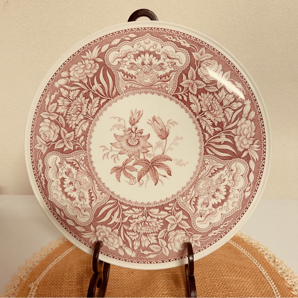 Vintage England Spode Georgian Series ‘Floral’ cake/gateaux plate NWOT